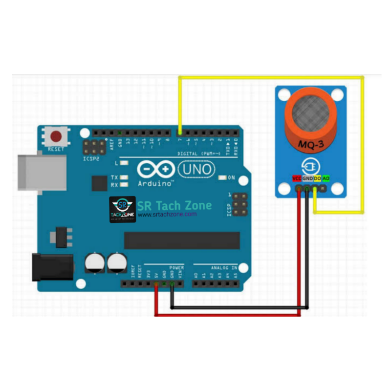 Wiring MQ3 Alcohol Sensor to the Arduino