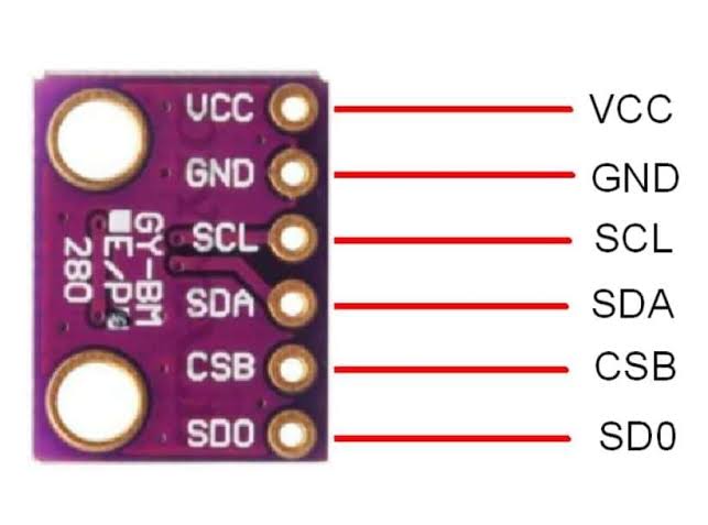 BMP280 Sensor Pinout Diagram