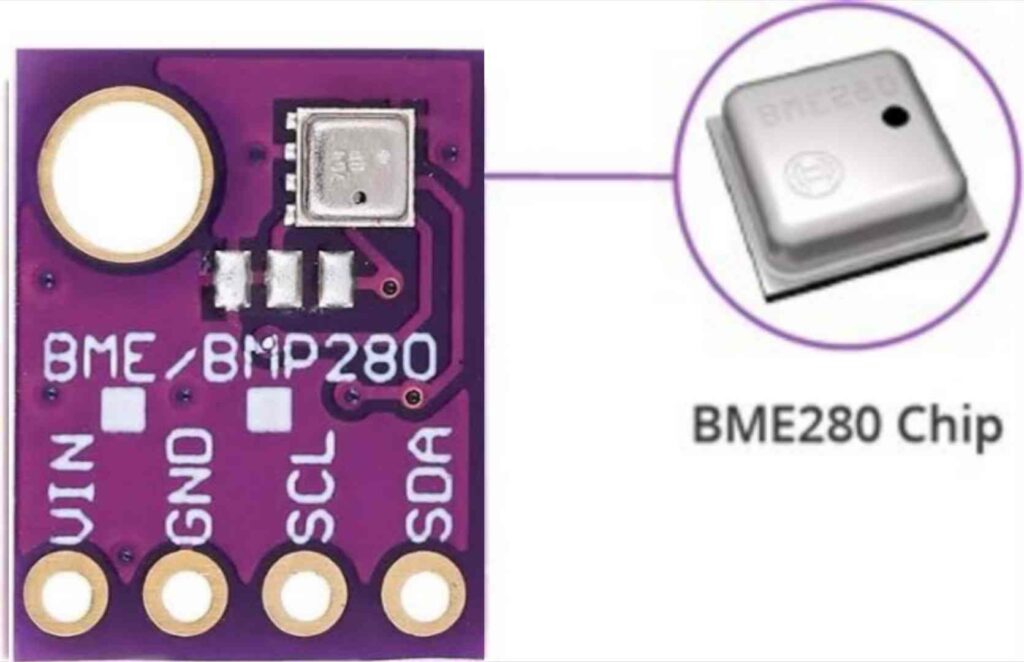 Photo of a BME280 Chip