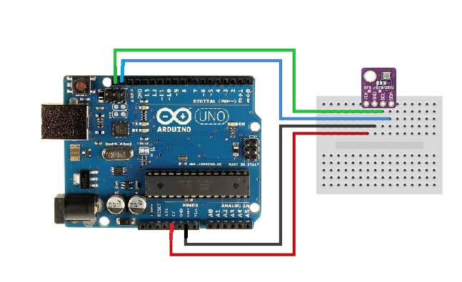 Wiring Diagram of BME280 Sensor with Arduino
