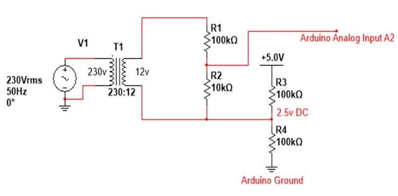 Circuit Diagram of Voltage Sensor Module