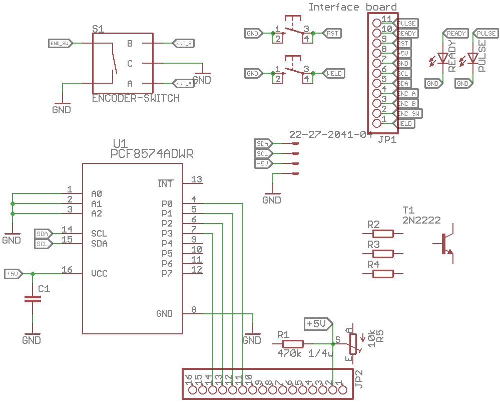 I2C LCD Adapter Module circuit diagram