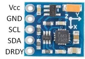 Photo of a HMC5883L Sensor Module Pinout