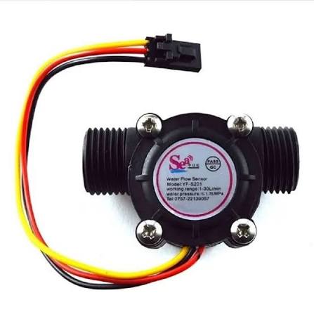 Photo of a YF-S201 Water Flow Sensor